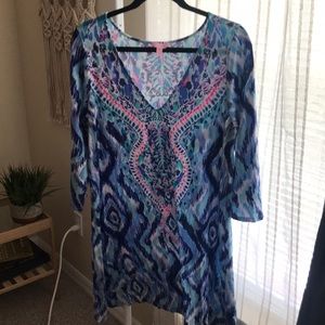 XL- Ophelia Dress BLUE SWISH
